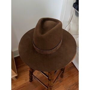 Janessa Leone Cole Hat Brown Size Small